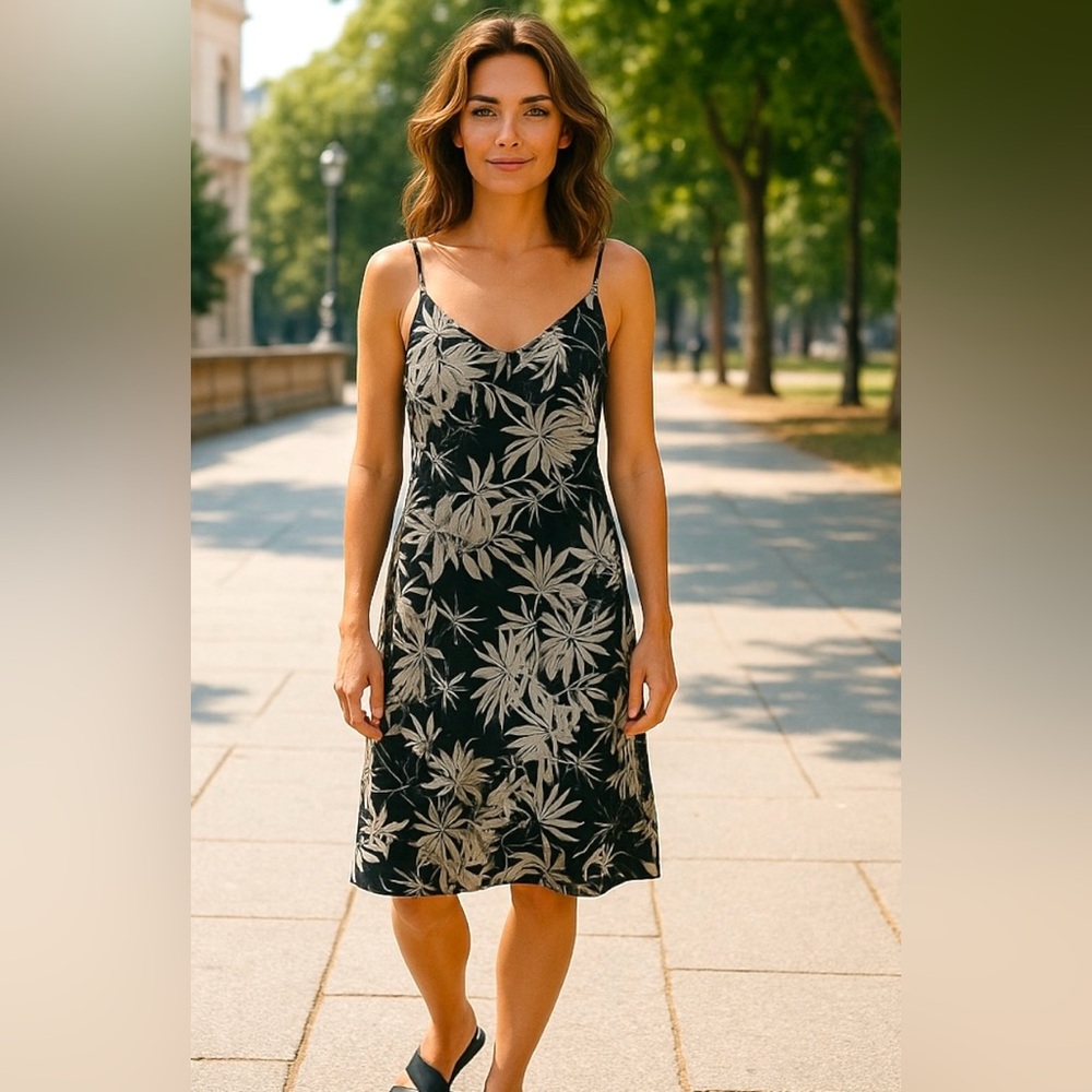 NWT Tu_Lip Black and White Floral Midi Dress